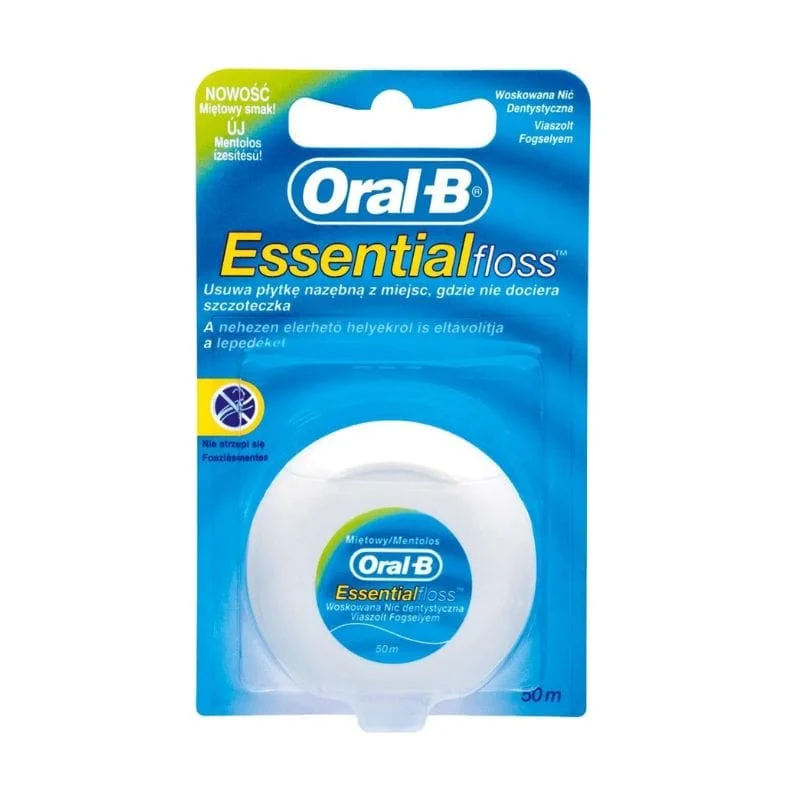 ORAL-B Essential Floss - woskowana miętowa nić dentystyczna 50 m