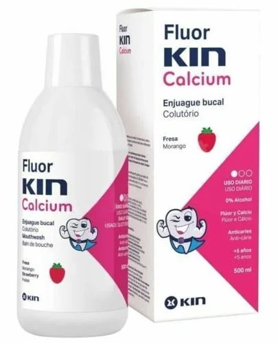FLUOR KIN CALCIUM – płyn do płukania jamy ustnej z fluorem i wapniem dla dzieci