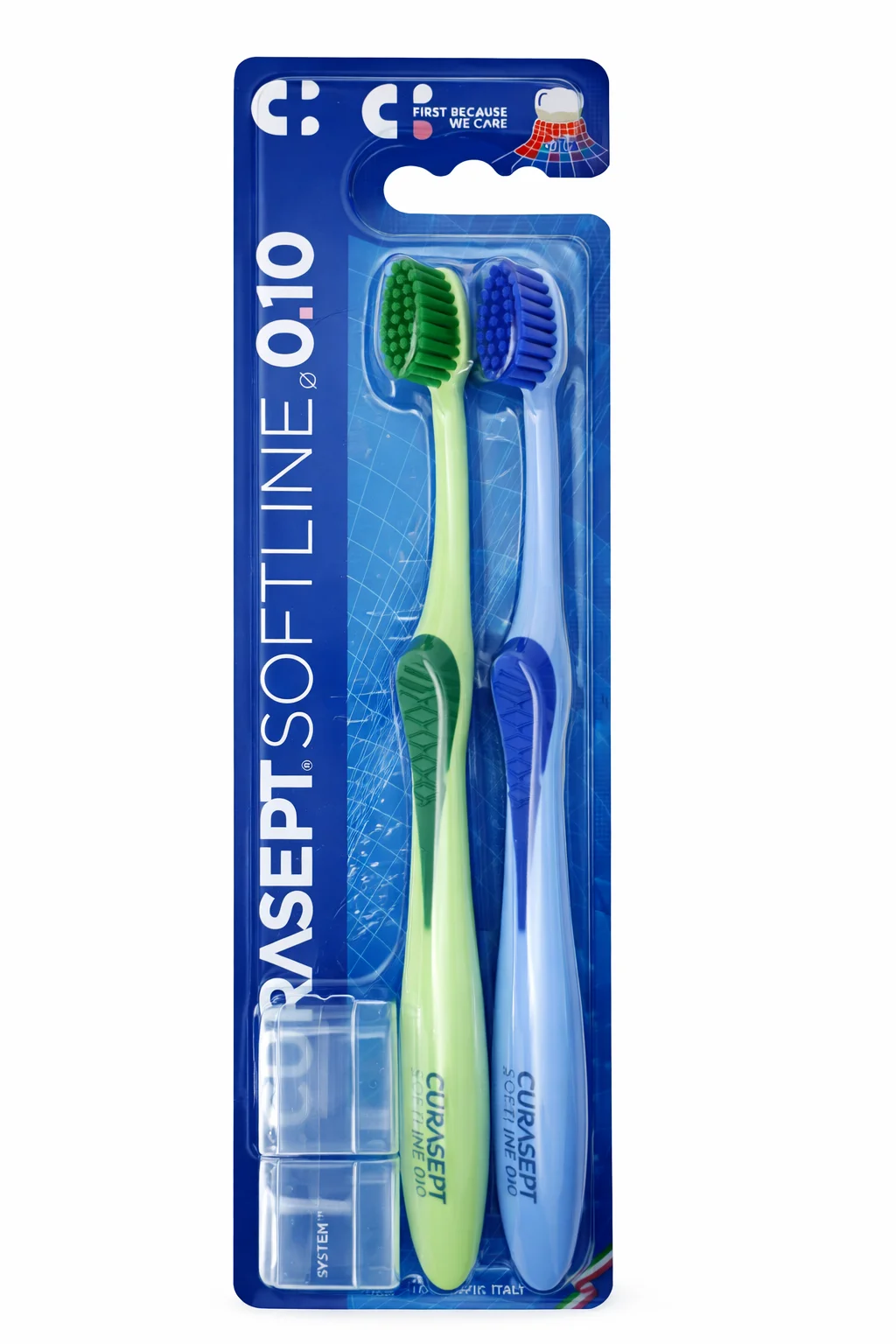 CURASEPT 0.10 MAXI SOFT 2szt. - szczoteczki do zębów z bardzo miękkim włosiem - obrazek 2