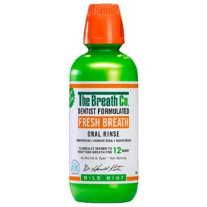 The Breath Co Mild Mint 500 ml - Płyn do płukania jamy ustnej na halitozę i nieświeży oddech