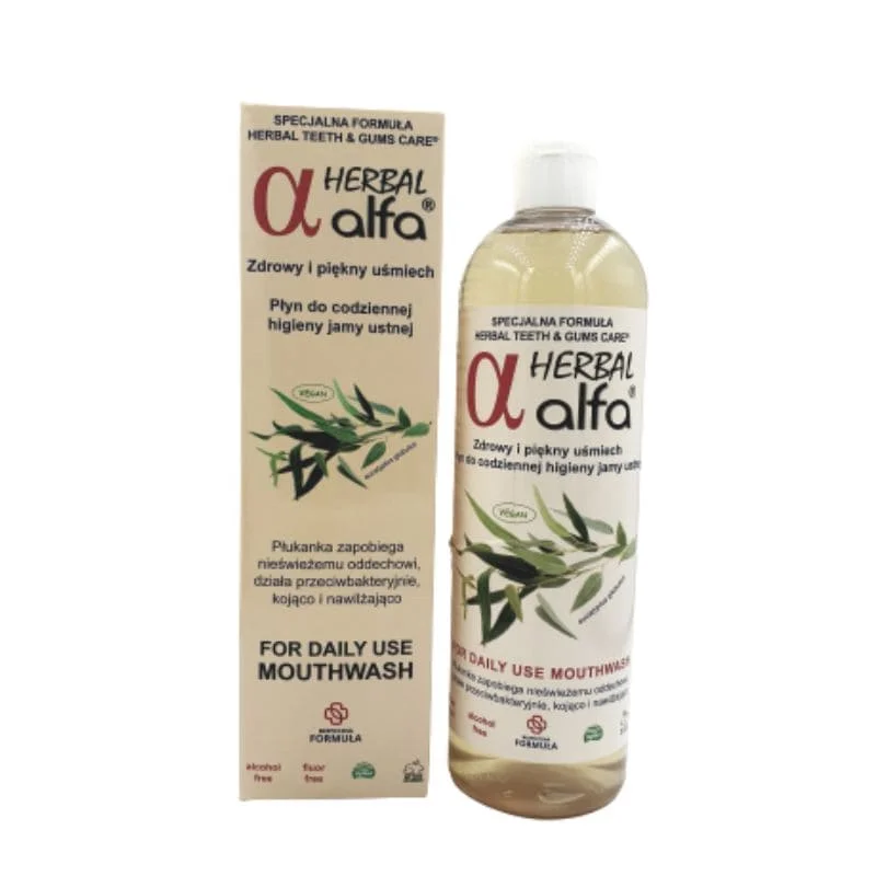 ALFA HERBAL 500ml - płyn do płukania jamy ustnej na bazie ziół