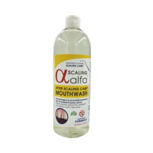 ALFA Scaling Mouthwash- antybakteryjny płyn do płukania jamy ustnej na stany zapalne, afty i krawienia dziąseł 1000 ml