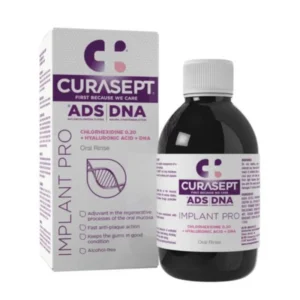 CURASEPT ADS DNA IMPLANT PRO 200 ml - antybakteryjny płyn do płukania z chlorheksydyną i kwasem hialuronowym