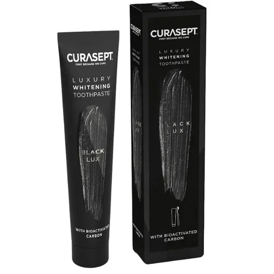Curasept Whitening Luxury Black Lux 75 ml – czarna pasta wybielająca do zębów