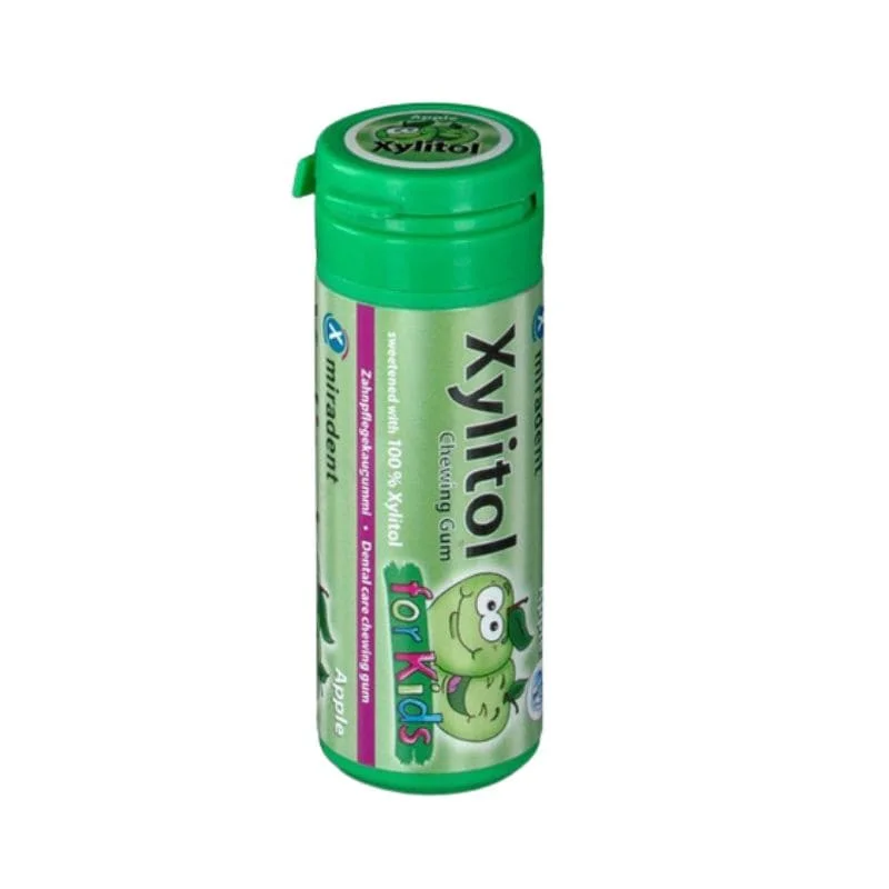 Miradent Xylitol For Kids Apple — guma z ksylitolem, 30 szt.