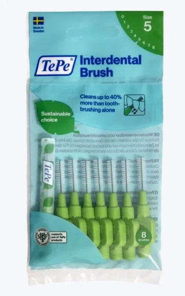 TePe Original 0,8 mm zielone – szczoteczki międzyzębowe 8 szt.
