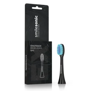 Smilesonic SensiTouch Black 2 szt - końcówki do mycia zębów wrażliwych, czarne