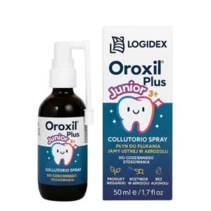 Oroxil Plus Junior 3+ 50 ml – spray do higieny jamy ustnej dla dzieci z resweratrolem