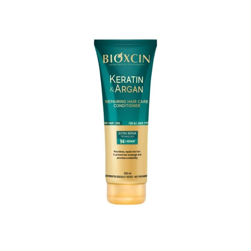BIOXSINE Keratin & Argan 250 ml - intensywna odżywka do włosów do spłukiwania