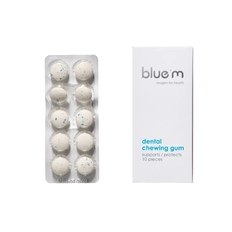 Bluem Dental Chewing Gum 10 szt - antybakteryjna guma do żucia z aktywnym tlenem