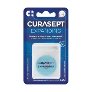 Curasept FLOSS EXPANDING Microfibra 30 m - miętowa nić pęczniejąca