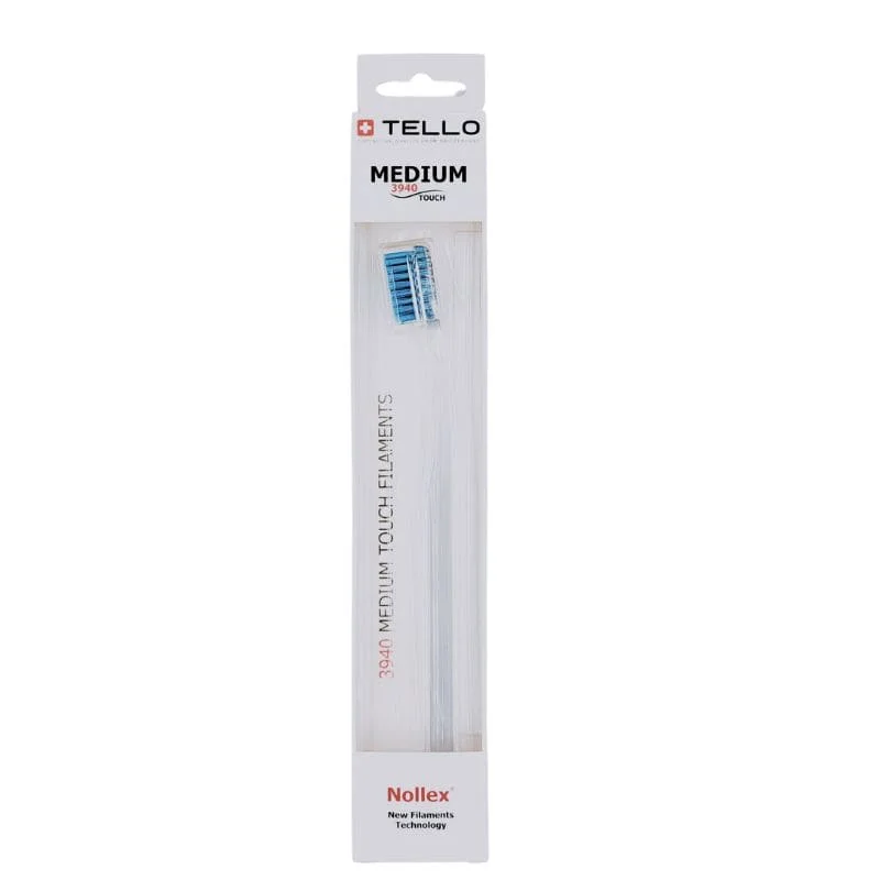 TELLO 3940 MEDIUM Blue 1szt. - periodontologiczna szczoteczka do mycia zębów z gęstym włosiem