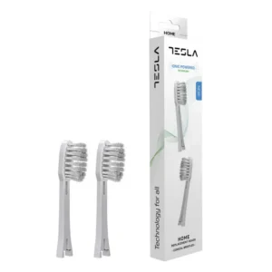 TESLA Home&Premium Soft White 2 szt - końcówki wymienne do szczoteczek soniczno-jonowych, białe