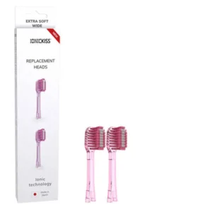 Ionickiss (TESLA) IONPA ExtraSoft Pink 2 szt - periodontologiczne super miękkie i szerokie końcówki do szczoteczek soniczno -jonowych
