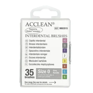 ACCLEAN Interdental 0 - szczoteczki międzyzębowe VERY SMALL 0.36, szare 35 szt