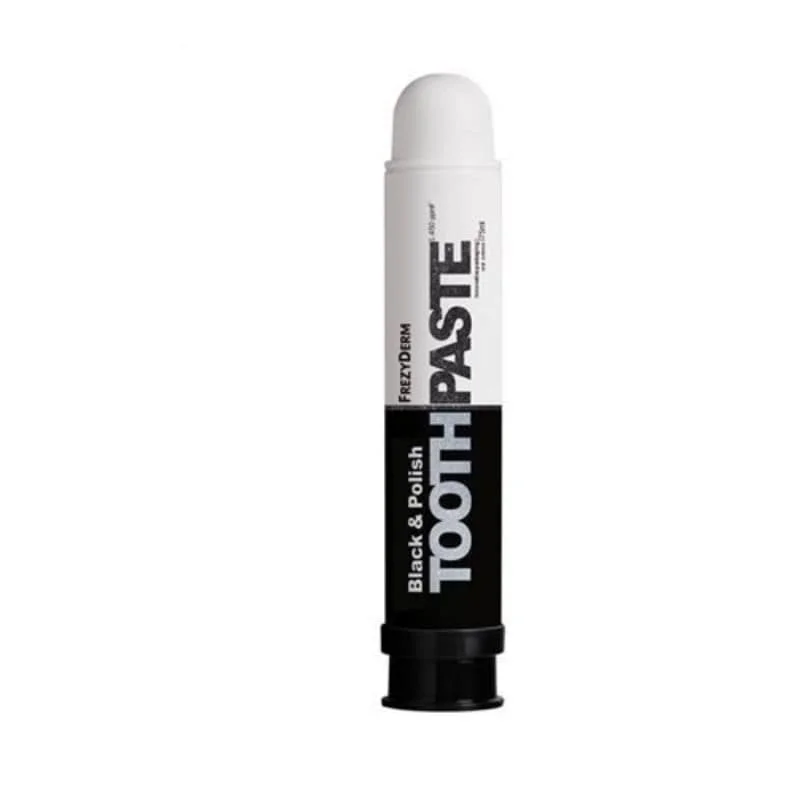 FrezyDERM Black&Polish 75 ml - czarna pasta wybielająco-polerująca do mycia zębów