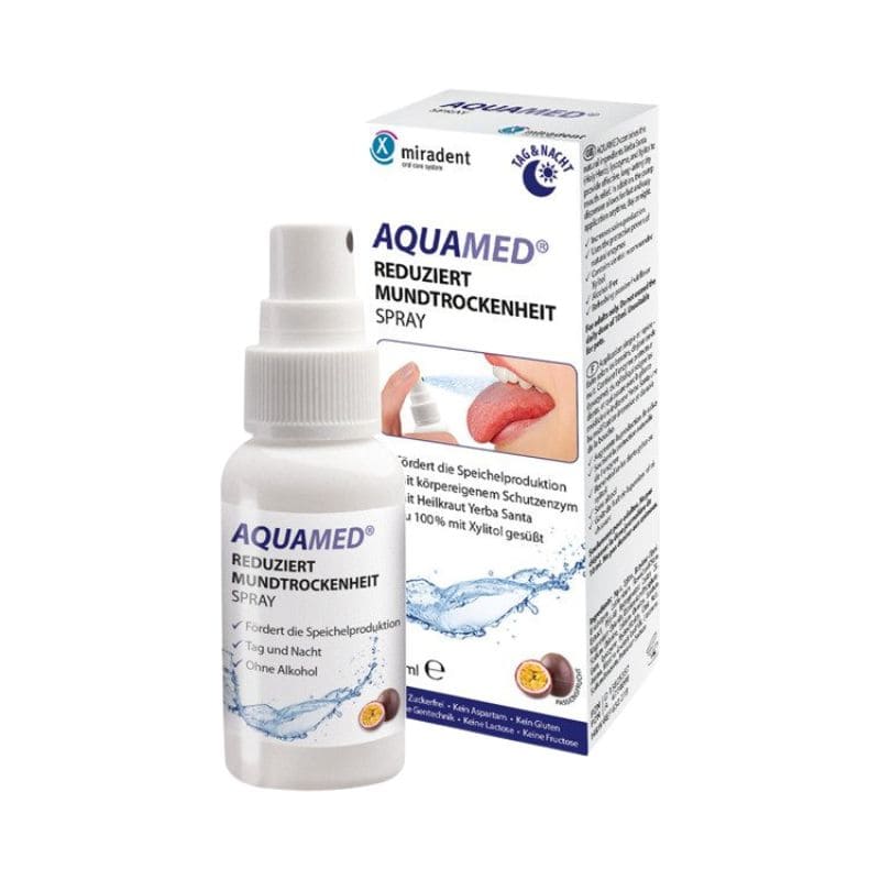 MIRADENT AQUAMED specjalistyczny aerozol nawilżający błony śluzowe jamy ustnej, 30 ml