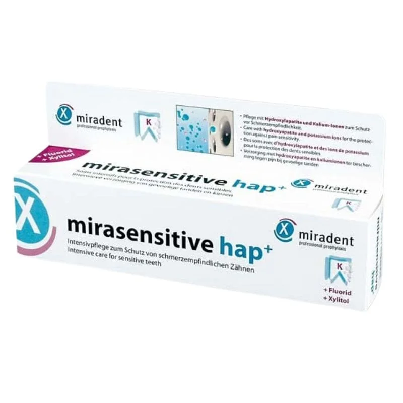 Miradent Mirasensitive HAP+ 50 ml – pasta na nadwrażliwość z 30% hydroksyapatytu - obrazek 3