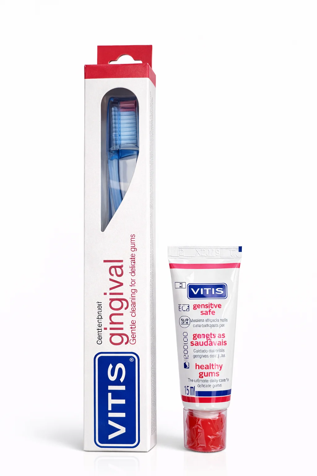 VITIS healthy gums (gingival) Szczoteczka specjalistyczna + pasta 15ml VITIS Gingival GRATIS