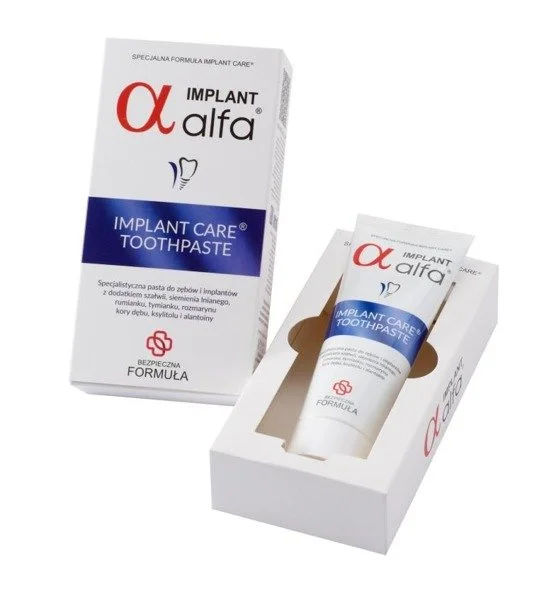 ALFA Implant 75 ml - specjalistyczna pasta do mycia zębów i implantów