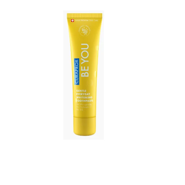Curaprox BE YOU Rising Star 60 ml -wybielająca pasta do zębów, grejpfrut + bergamotka, żółta