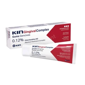 KIN Gingival Complex 75 ml – pasta z chlorheksydyną 0,12% i CPC 0,05% na dziąsła