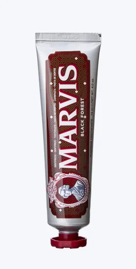 MARVIS Black Forest, 75ml - pasta do mycia zębów o smaku mięty z nutą wiśni i czekolady
