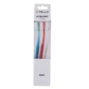 TELLO 6240 TRIO Ultra Soft bardzo miękka szczoteczka do mycia zębów z bardzo gęstym włosiem - 3 szt kolorowe