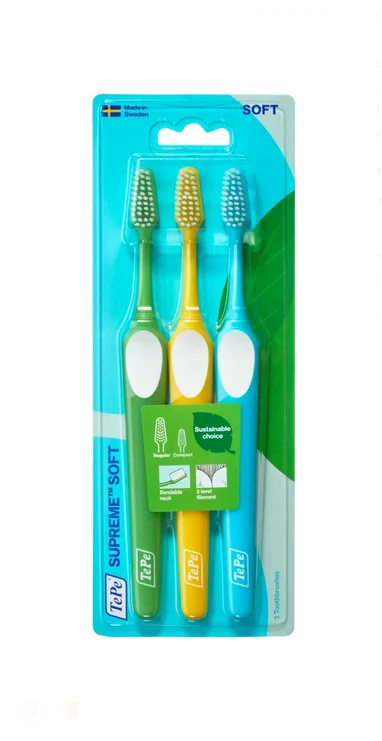 TePe Supreme Soft – zestaw miękkich szczoteczek do zębów 3 szt. - obrazek 2