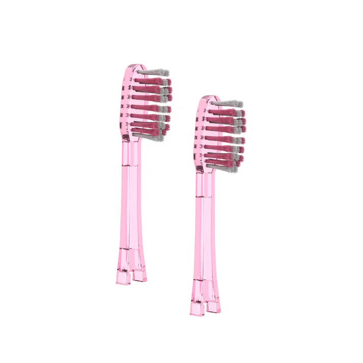 Ionickiss IONPA Medium Pink 2 szt - końcówki wymienne do szczoteczek soniczno-jonowych średnie - obrazek 2