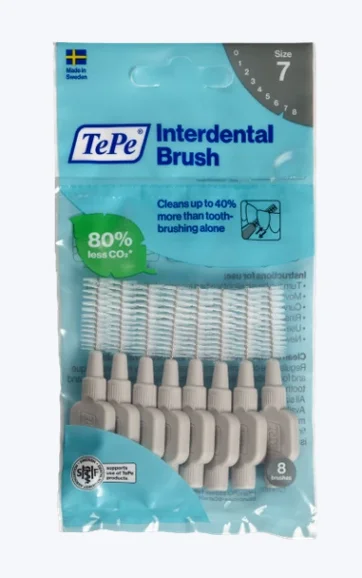 TePe Original Szczoteczki Międzyzębowe z Bioplastiku 1,3 mm Szare – 8 szt.