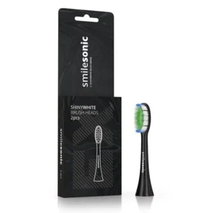 SmileSonic ShinyWhite Black 2 szt. – wybielające końcówki do szczoteczek EX / UP / GO