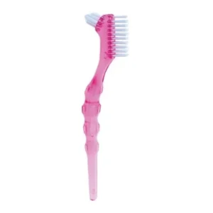 MIRADENT Protho Brush De Luxe - szczotka do czyszczenia protez, różowa