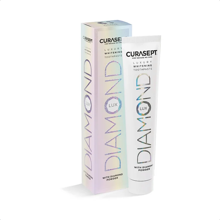 Curasept Diamond Luxury Whitening Toothpaste 75 ml – pasta wybielająca z efektem diamentowego połysku