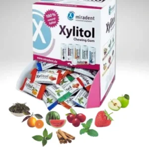 Miradent Xylitol MIX – 10 saszetek × 2 gumy z ksylitolem, mix smaków