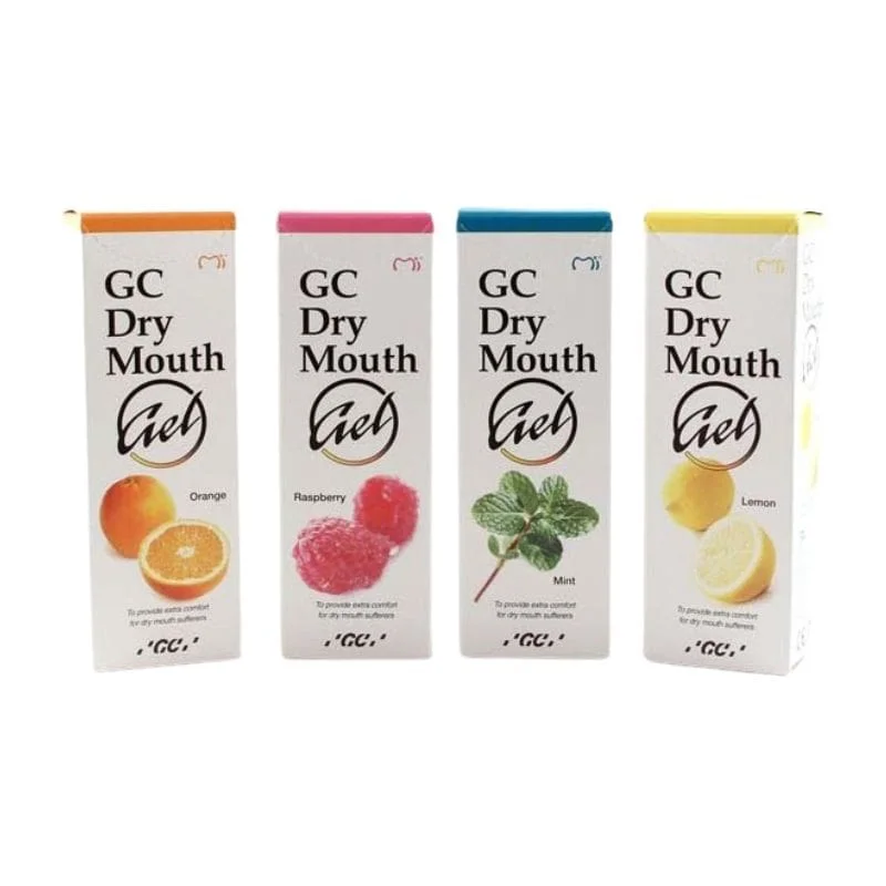 GC Dry Mouth Gel 35 ml - żel nawilżający na suchość jamy ustnej sztuczna ślina, smak cytryna - obrazek 2