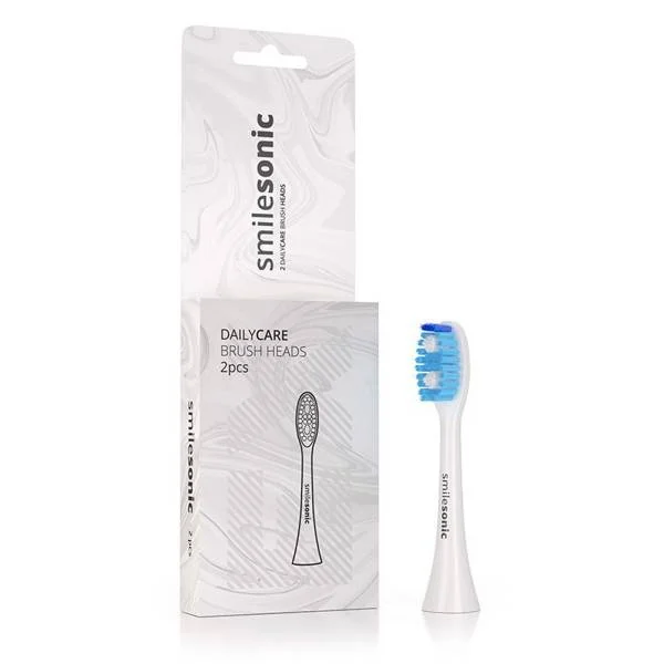 Smilesonic DailyWhite 2 szt - standardowe końcówki do mycia zębów, białe