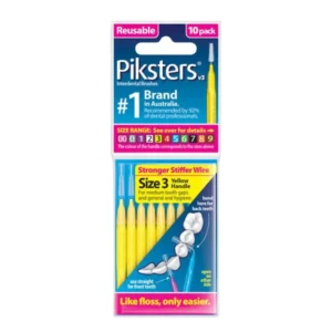 PIKSTERS Regular 3 - szczoteczki międzyzębowe 0.5, żółte 10 szt
