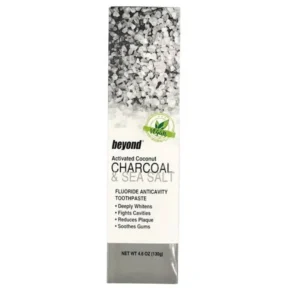 BEYOND Charcoal & Sea Salt 130 g - wybielająca pasta do mycia zębów z węglem i solą morską