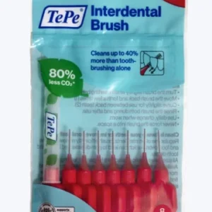 TePe Original Szczoteczki Międzyzębowe z Bioplastiku 0,5 mm Czerwone – 8 szt.
