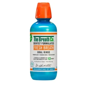 The Breath Co Fresh Mint 500 ml - płyn do płukania jamy ustnej na halitozę i nieświeży oddech