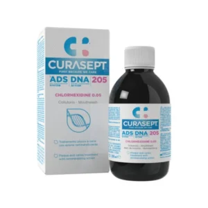 CURASEPT ADS DNA 205 200 ml - antybakteryjny płyn do kontroli płytki nazębnej z chlorheksydyną 0,05%