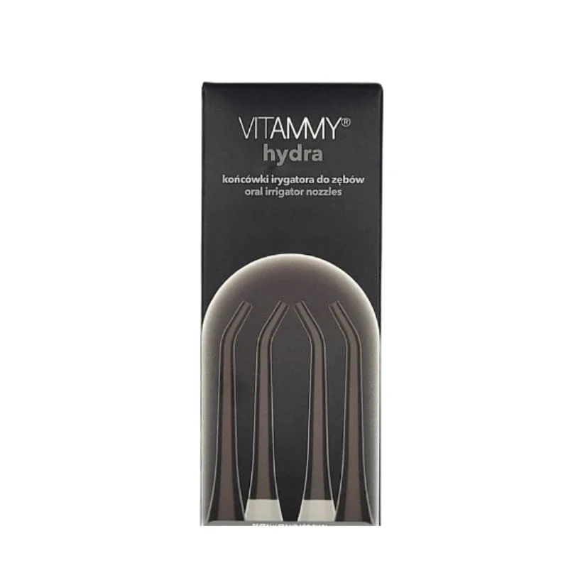 VITAMMY HYDRA TIPS Black - końcówki do irygatora dentystycznego, 4 szt czarne