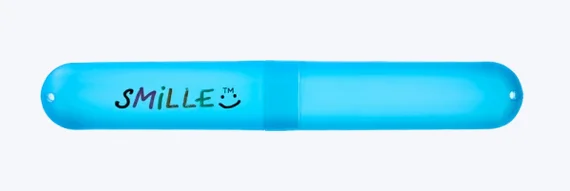 SMILLE niebieskie etui na szczoteczkę do zębów – praktyczne etui podróżne