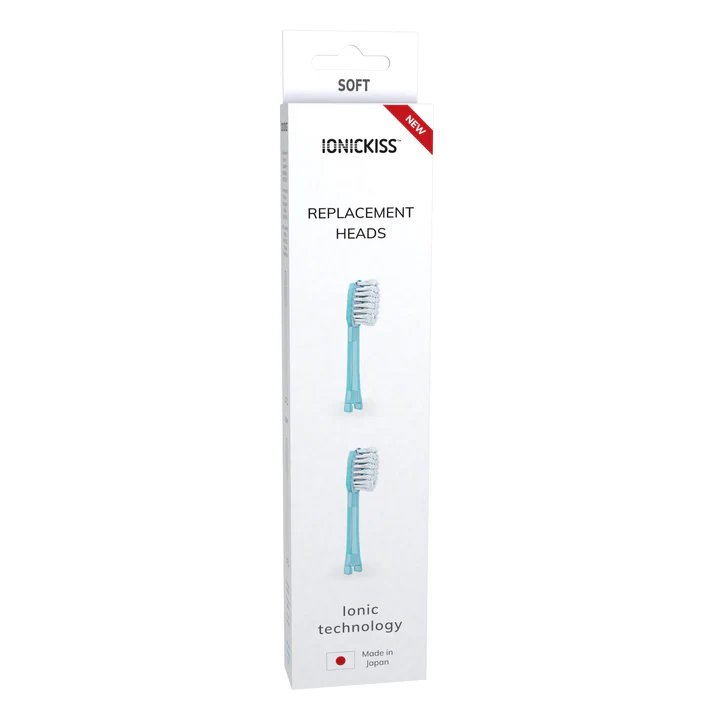Ionickiss/TESLA IONPA Soft Blue 2 szt - końcówki wymienne do szczoteczek soniczno-jonowych