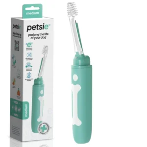 PETSIE szczoteczka do mycia zębów średnich psów 10 -20 kg