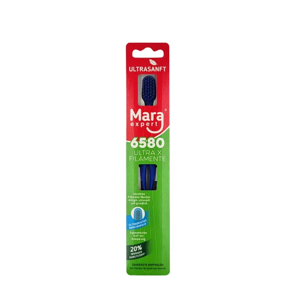 Mara Expert Ultra X 6580 - ultra gęsta szczoteczka do mycia zębów, granatowa