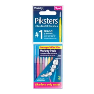 PIKSTERS Regular MIX Varienty Pack - szczoteczki międzyzębowe miks rozmiarów 00-6, 8 szt