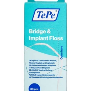 TePe Bridge & Implant Floss nić dentystyczna, 30 szt