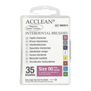 ACCLEAN Interdental 00 - szczoteczki międzyzębowe EXTRA SMALL 0.32, różowe 35 szt